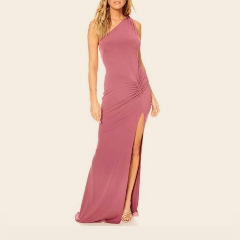 Katie May Attention Seeker One-Shoulder Maxi Dress Size Small New With Tags